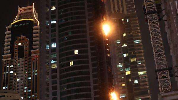 Der "Torch Tower" in Dubai brannte zum zweiten Mal nach 2015