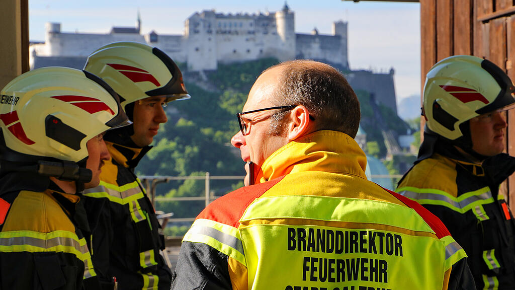 Übung Berufsfeuerwehr Kapuzinerberg