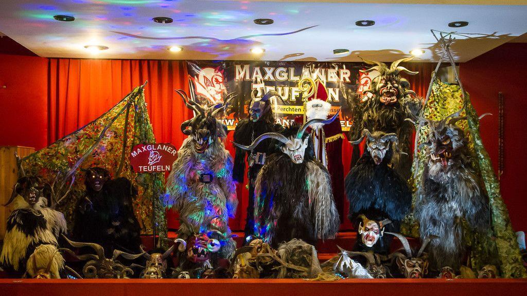 Maskenausstellung der Maxglaner Teufel