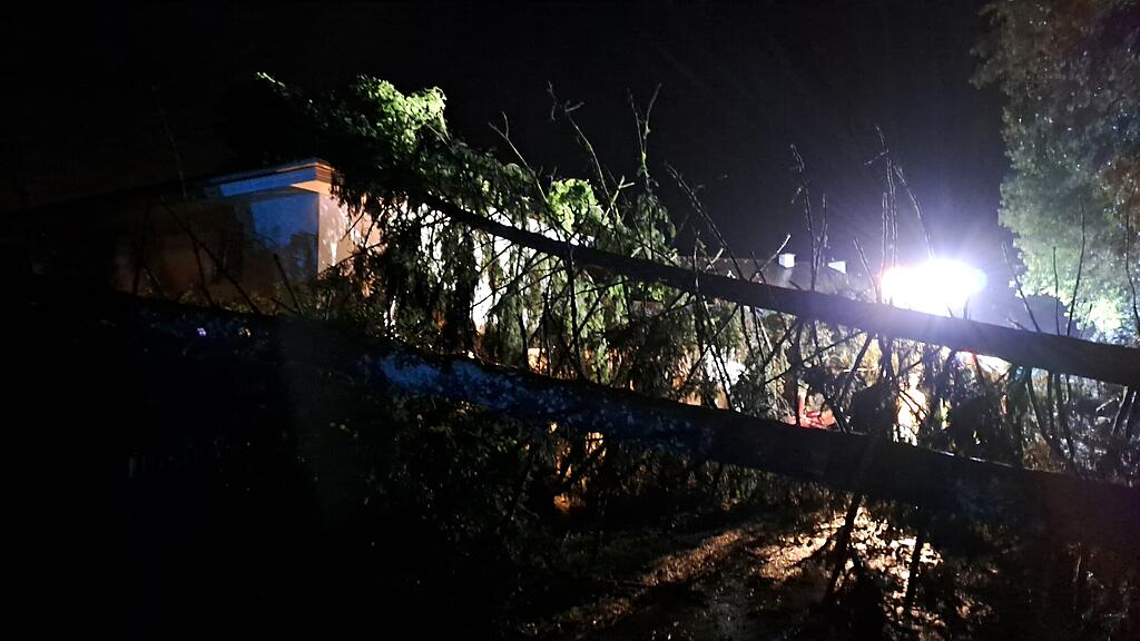 Unwetter-Sch\u00e4den in Lamprechtshausen