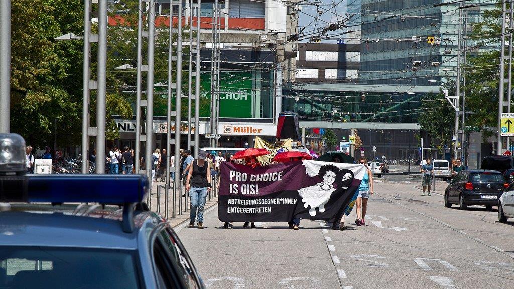 Pro Choice-Demo in Salzburg