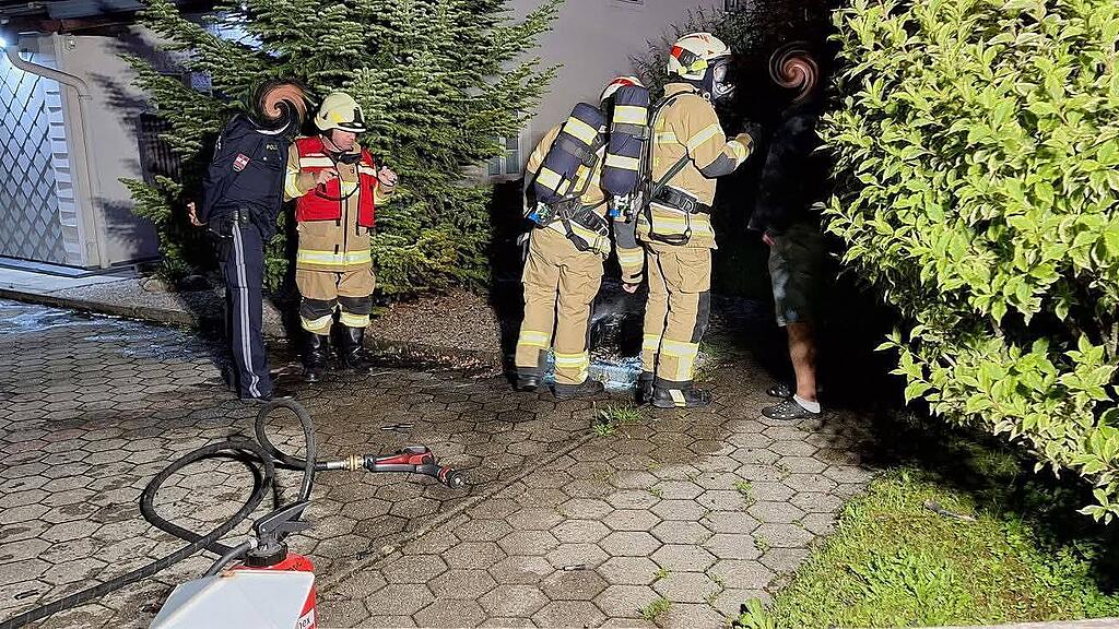 Lithium-Ionen-Akku in Thalgau in Brand