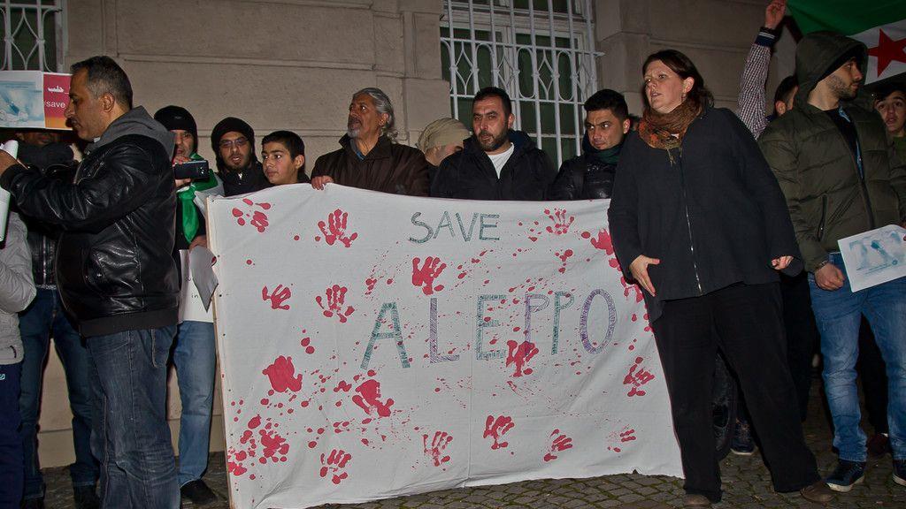 Gedenk-Demonstration für Aleppo in Salzburg I