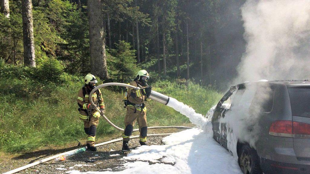 Fahrzeugbrand am Hochkönig