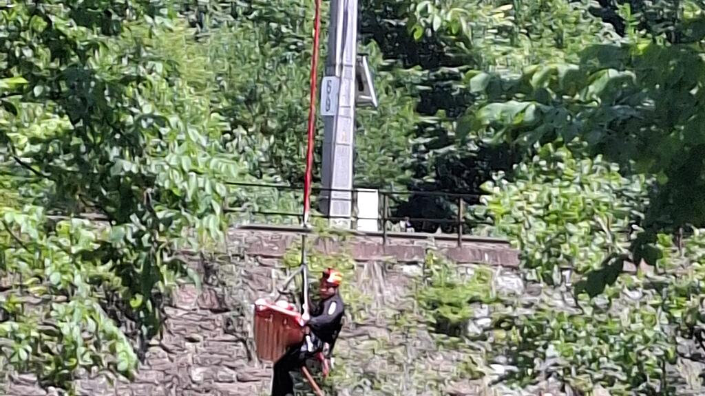 Motorradunfall Bachbett Bischofshofen