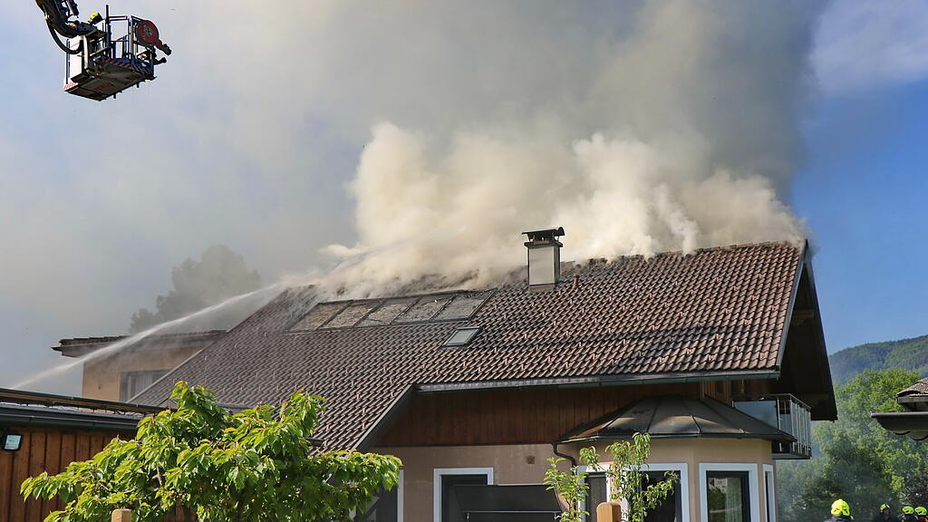Dachstuhlbrand in St. Lorenz