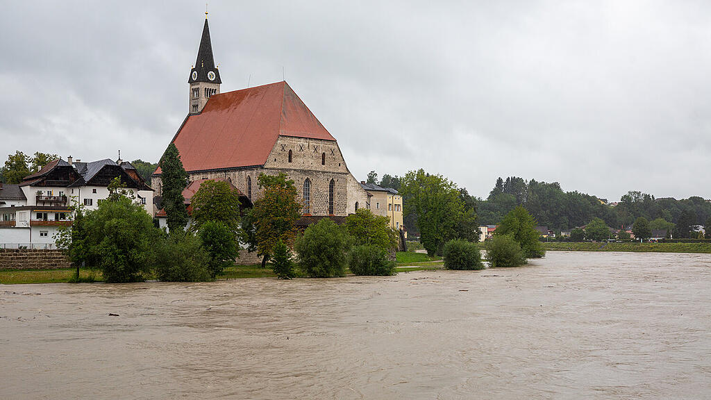 Oberndorf, Salzach, Hochwasser