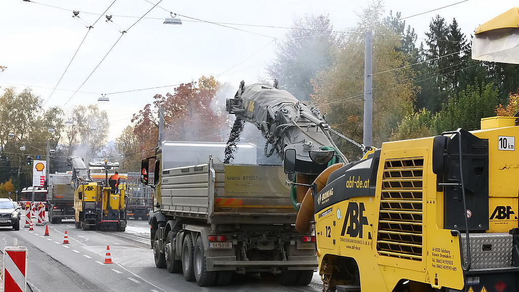 Hellbrunnerstrasse Fahrbahnsanierung