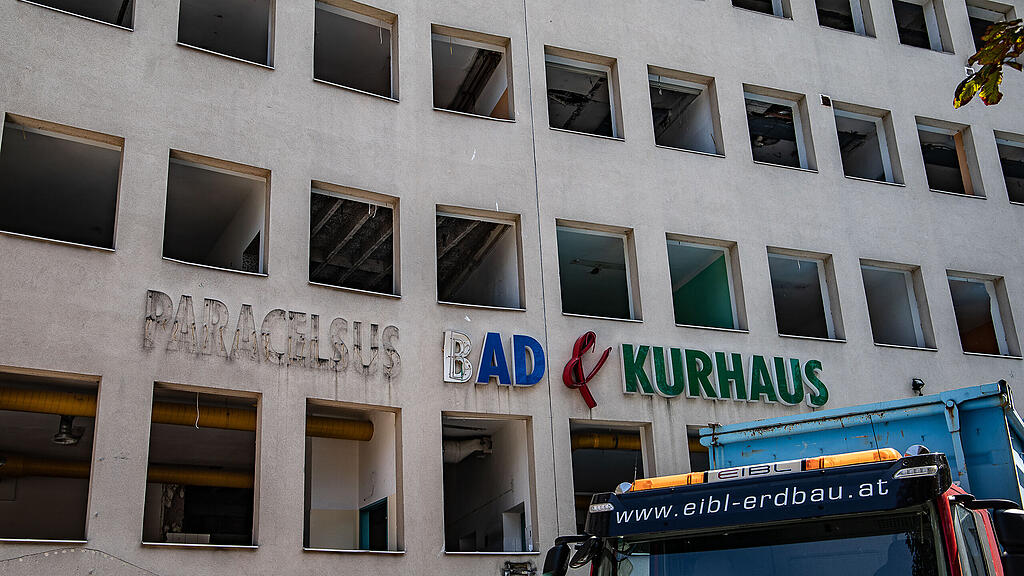 Paracelsusbad, Kurhaus, Abriss