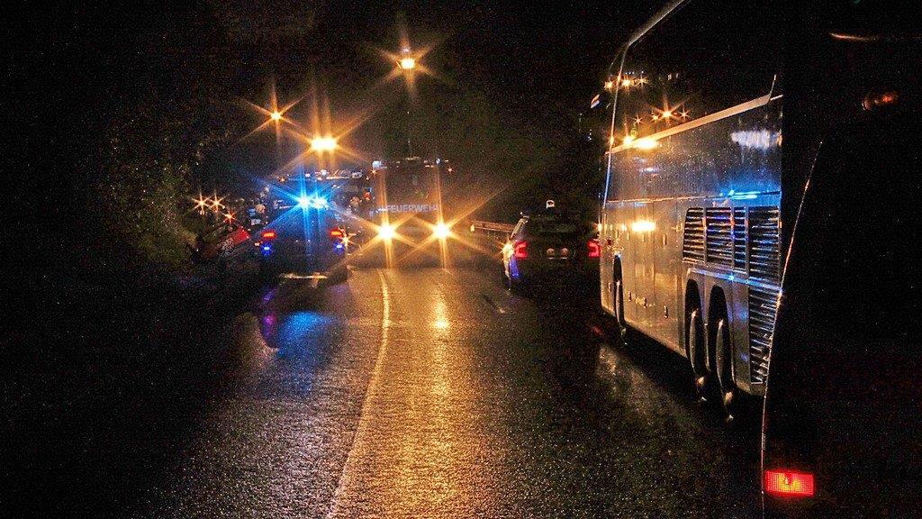 Bilder vom Unfallort auf der B1
