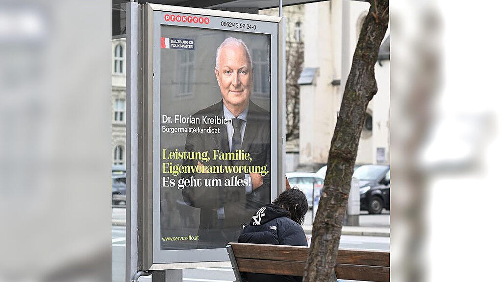 Gemeindewahl: Wahlplakate in Salzburg-Stadt