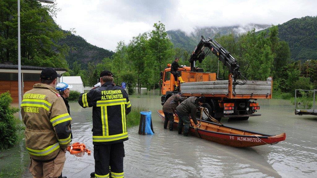 Aufräumen in Ebensee