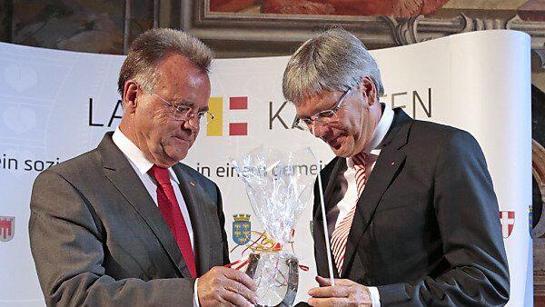 Die Landeschefs Niessl (l.) und Kaiser