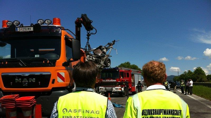 Lkw-Crash auf A1