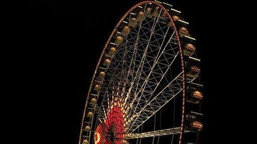 Dult: Superstimmung bei Nacht