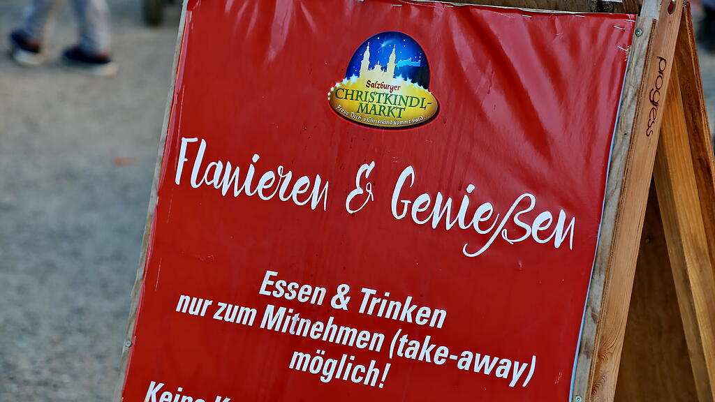 Salzburger Christkindlmarkt am 4. Adventsonntag