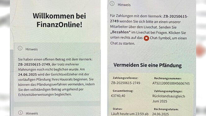 Finanzministerium warnt vor gefälschten SMS-Nachrichten