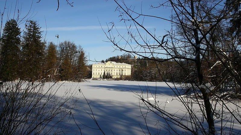 Eisfläche am Lepi-Weiher