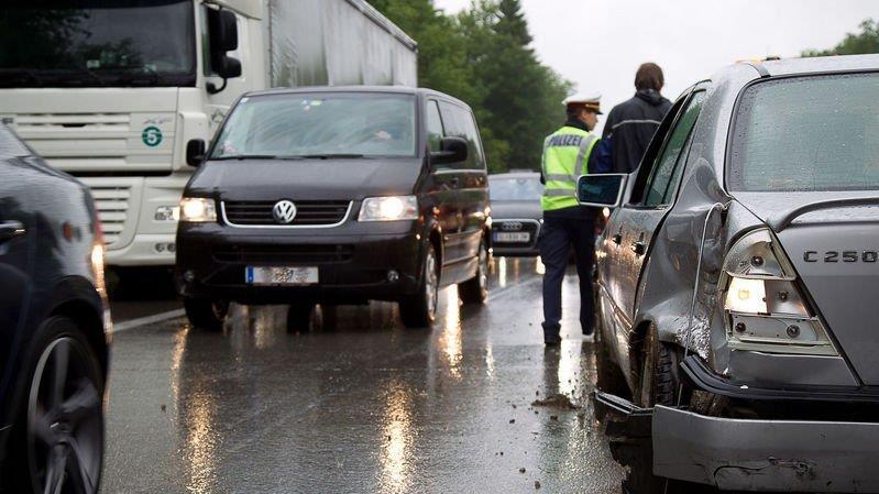 Crash auf A1 bei Thalgau