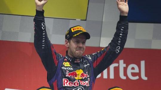 Formel 1: Vettel holte sich mit Sieg in Indien vierten WM-Titel