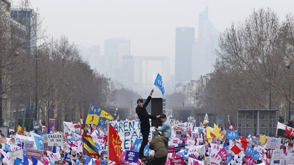 Proteste gegen Homo-Ehe in Paris