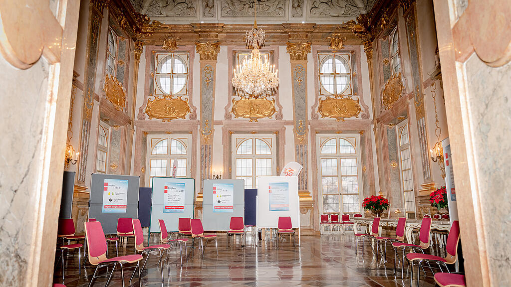 Corona-Impfung im Marmorsaal
