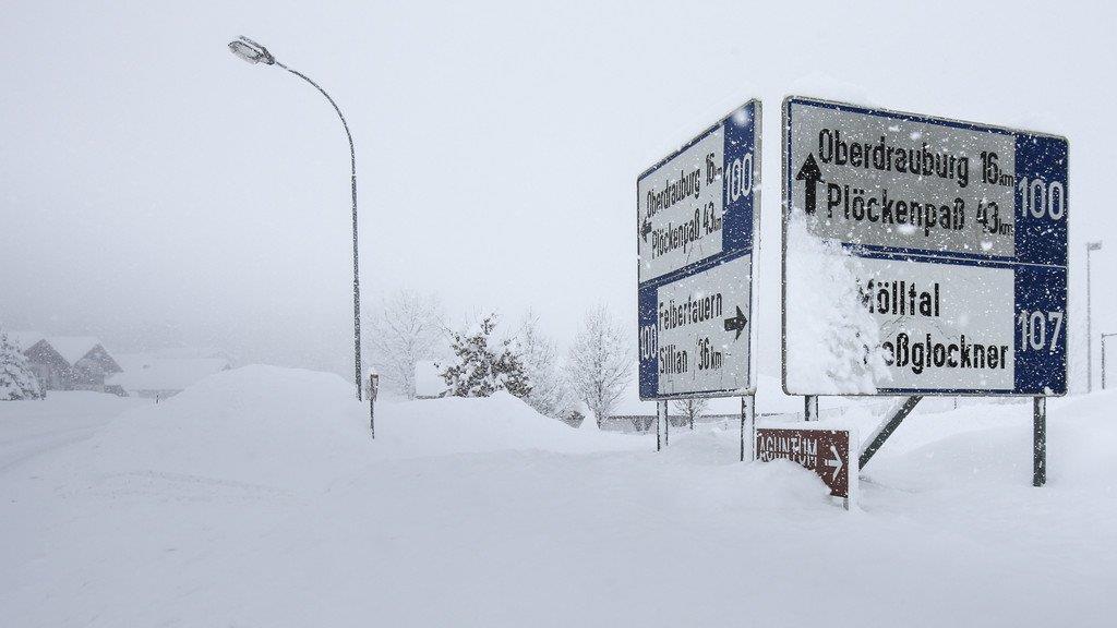 Extreme Schneemassen in Osttirol