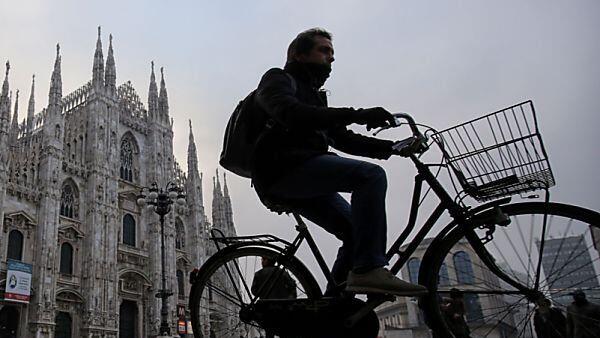 Die Mailander müssen auf das Fahrrad ausweichen