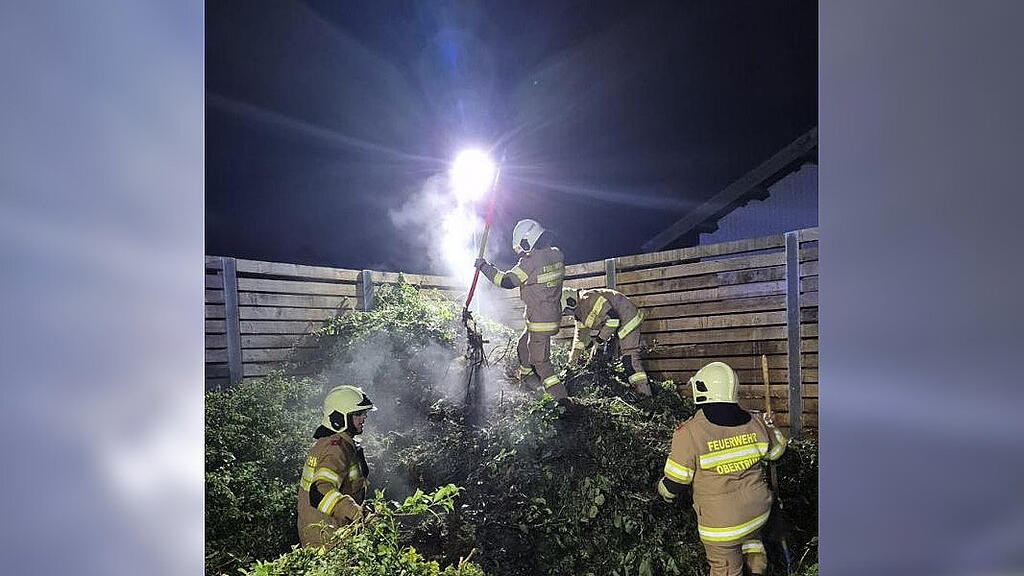 Brandverdacht Recyclinghof Obertrum
