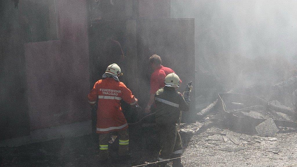 Thalgau: Bilder der Löscharbeiten