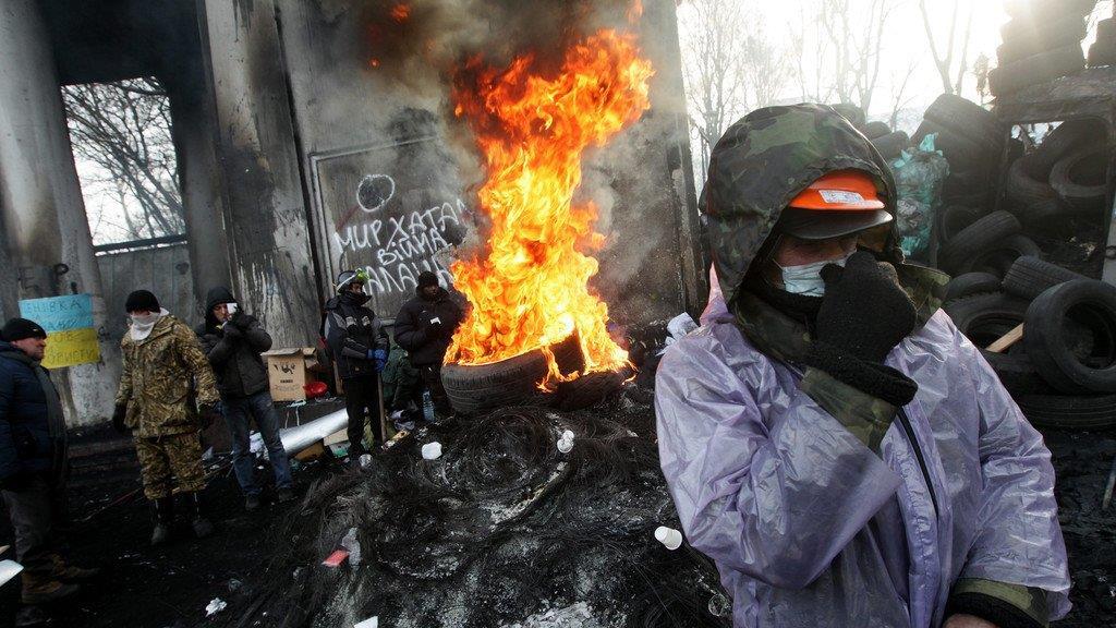 Machtkampf in der Ukraine: Proteste in Kiew
