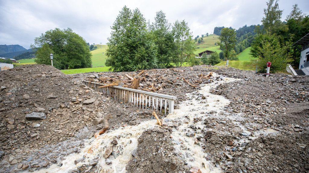 Schwere Unwetter: Aufräumarbeiten im Glemmtal I