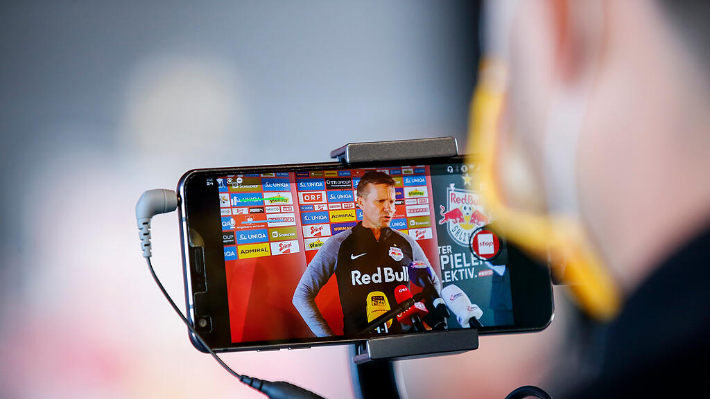 Jesse Marsch, Kamera, Video, Pressekonferenz