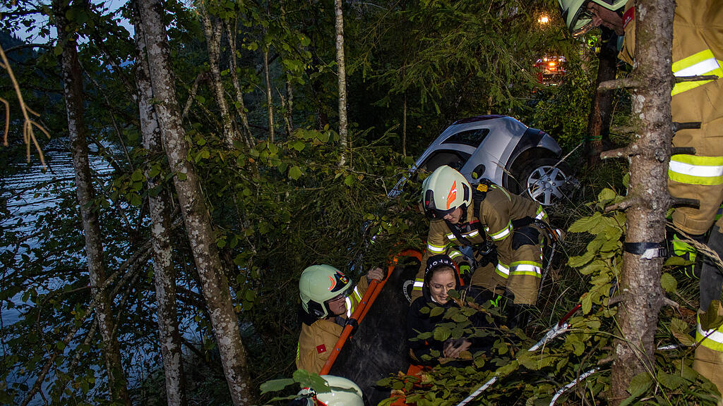 Simulierter Verkehrsunfall beim Wiestalstausee! 125 Jahre FW Tennengeau