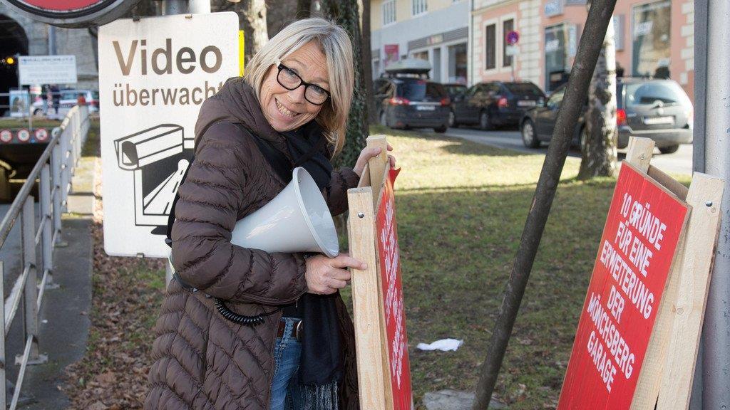 Demo gegen Mönchsberggaragen-Ausbau, II