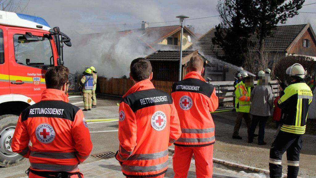 Wohnmobil in Flammen