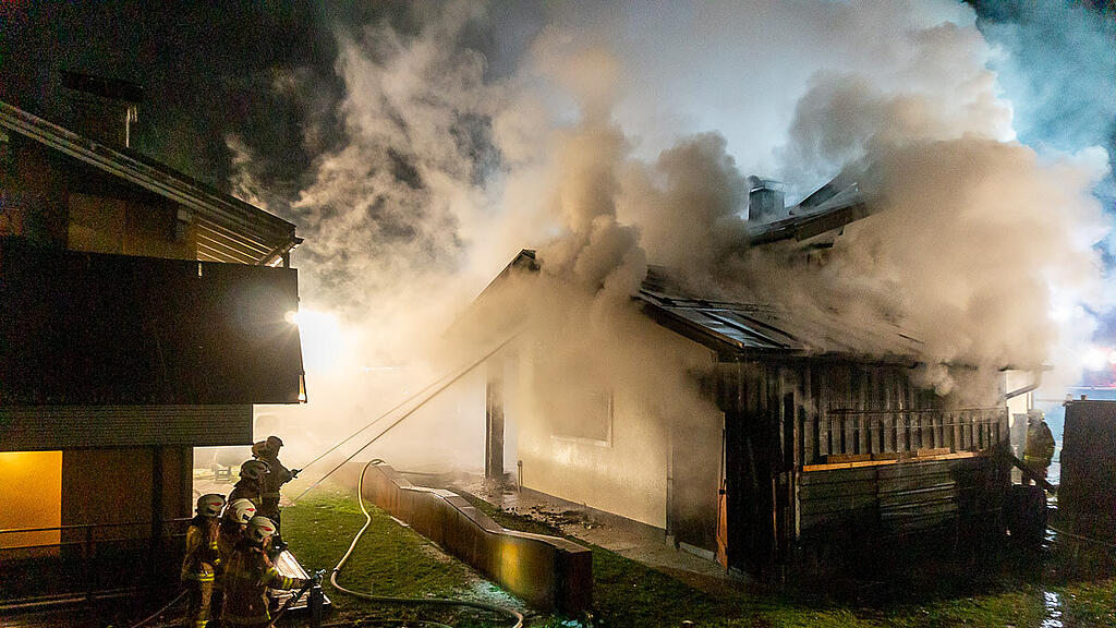 Großbrand in Annaberg-Lungötz