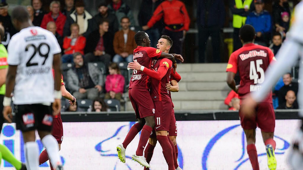 Jubel zum 1:0 durch Smail Prevljak.