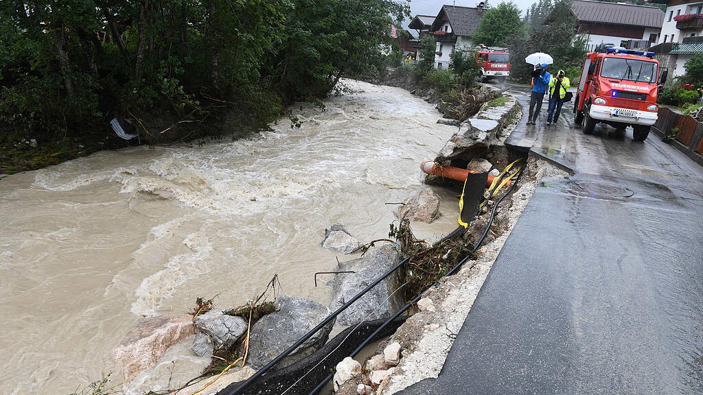 Hochwasser in Ru\u00dfbach