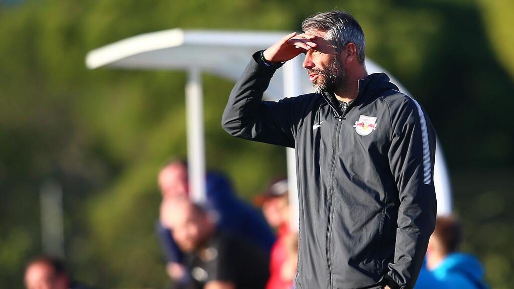 Salzburg-Trainer Marco Rose gibt sich noch zurückhaltend, was den Titelgewinn betrifft.