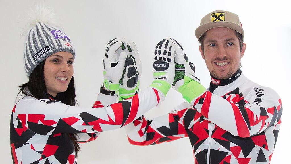 Fenninger und Hirscher als Ski-Traumpaar.