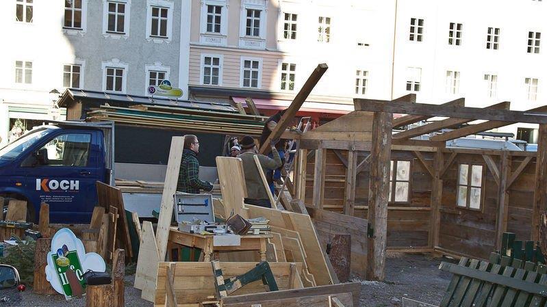 Christkindlmarkt 2013: Abbau