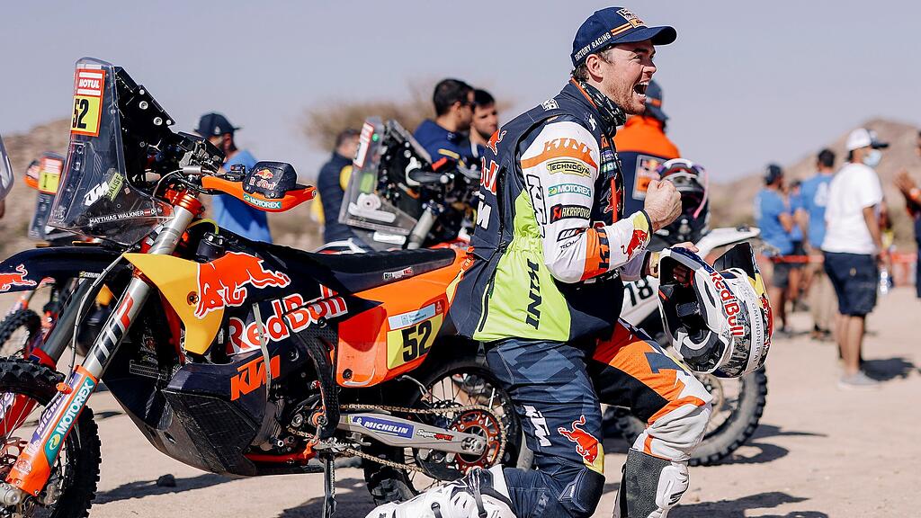 Matthias Walkner Rallye Dakar Jubel