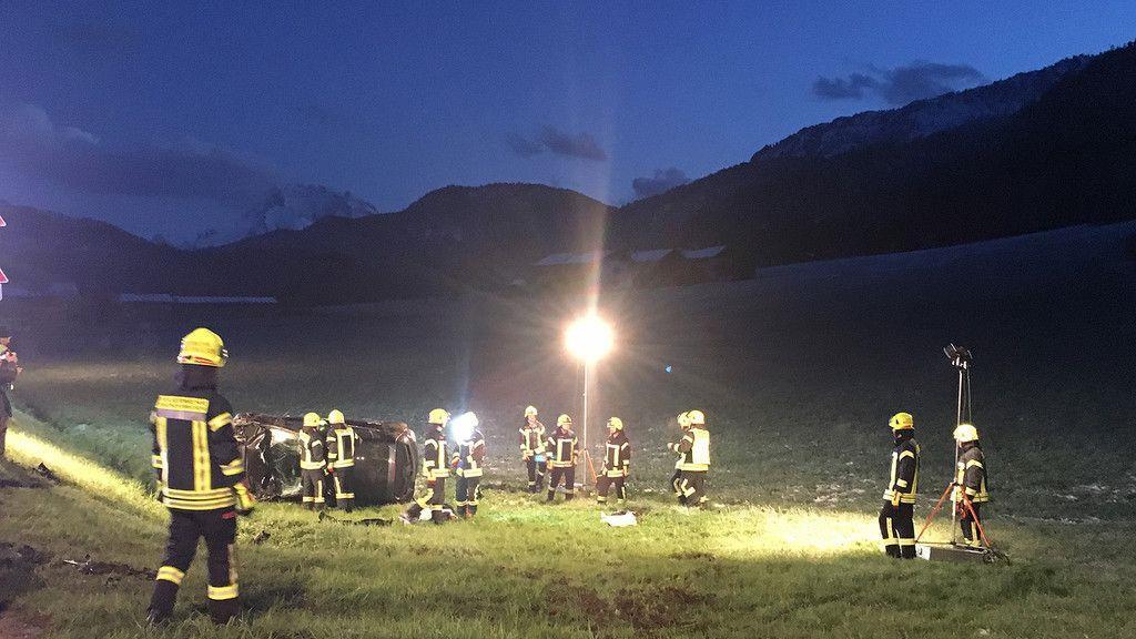 Vier Verletzte bei Crash auf  B20 in Bischofswiesen