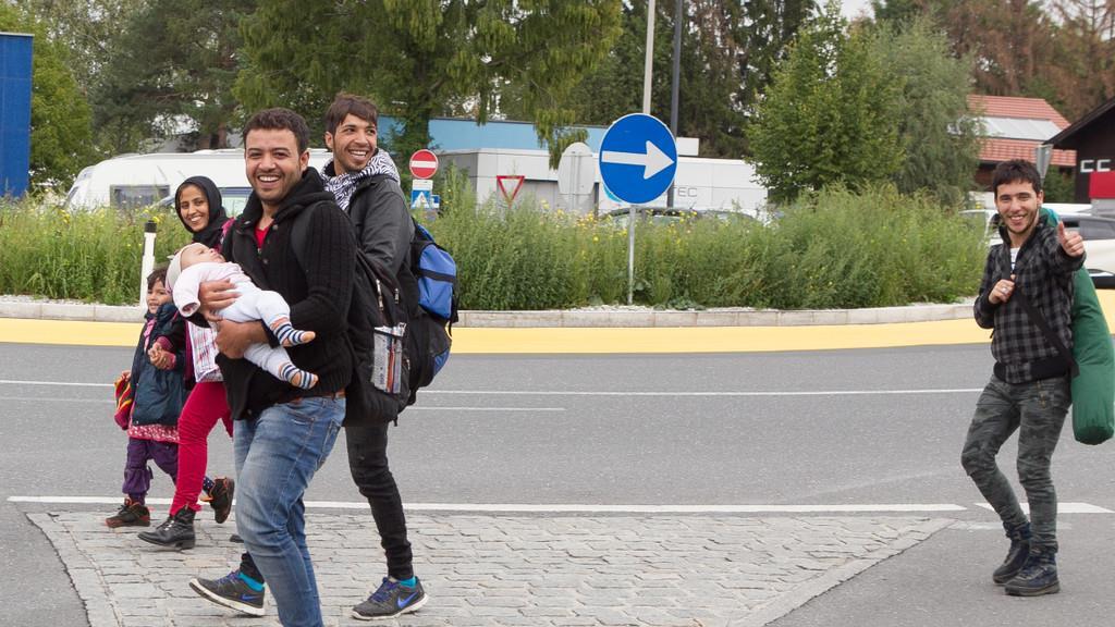 Flüchtlingssituation am Sonntag am Hauptbahnhof