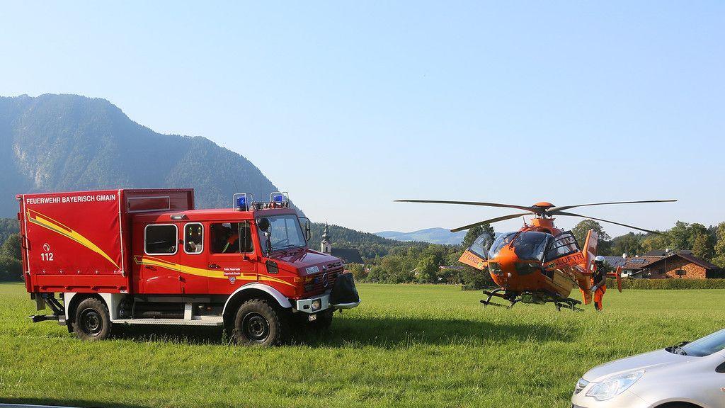 Schwerer Motorradunfall auf der B20