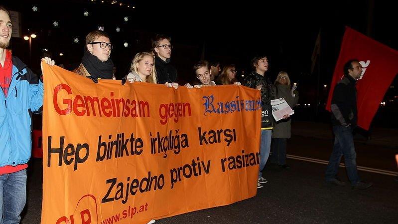 Demo gegen Strache