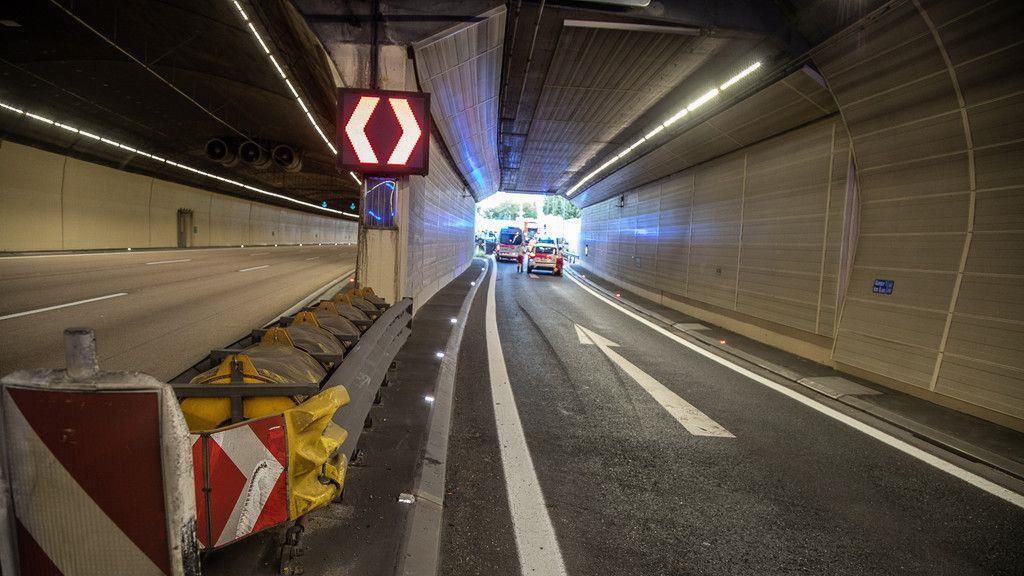 Unfall beim Lieferinger Tunnel