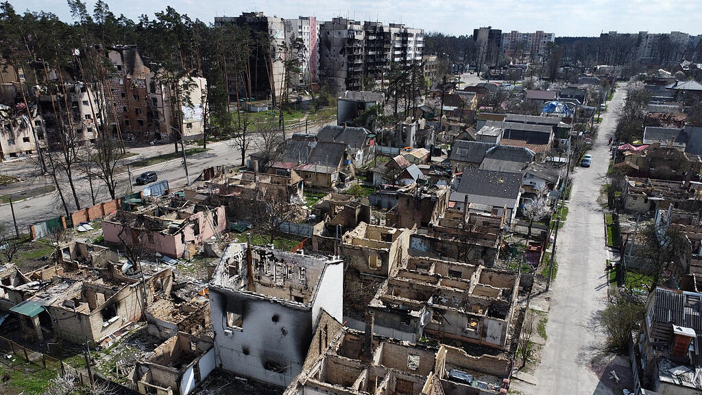 Ukraine-Krieg: Zerstörung in Irpin