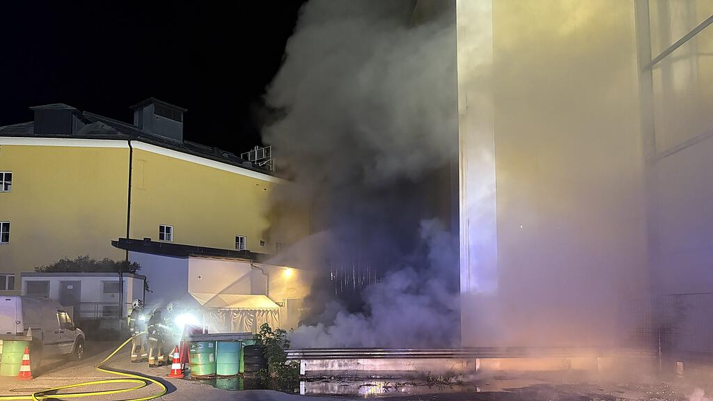 Brand Hallein Lagerhalle